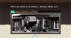Desktop Screenshot of jamiehenrylaw.com